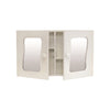 Mirror Cabinet - Double Door, Wood, White, 570x350x95mm