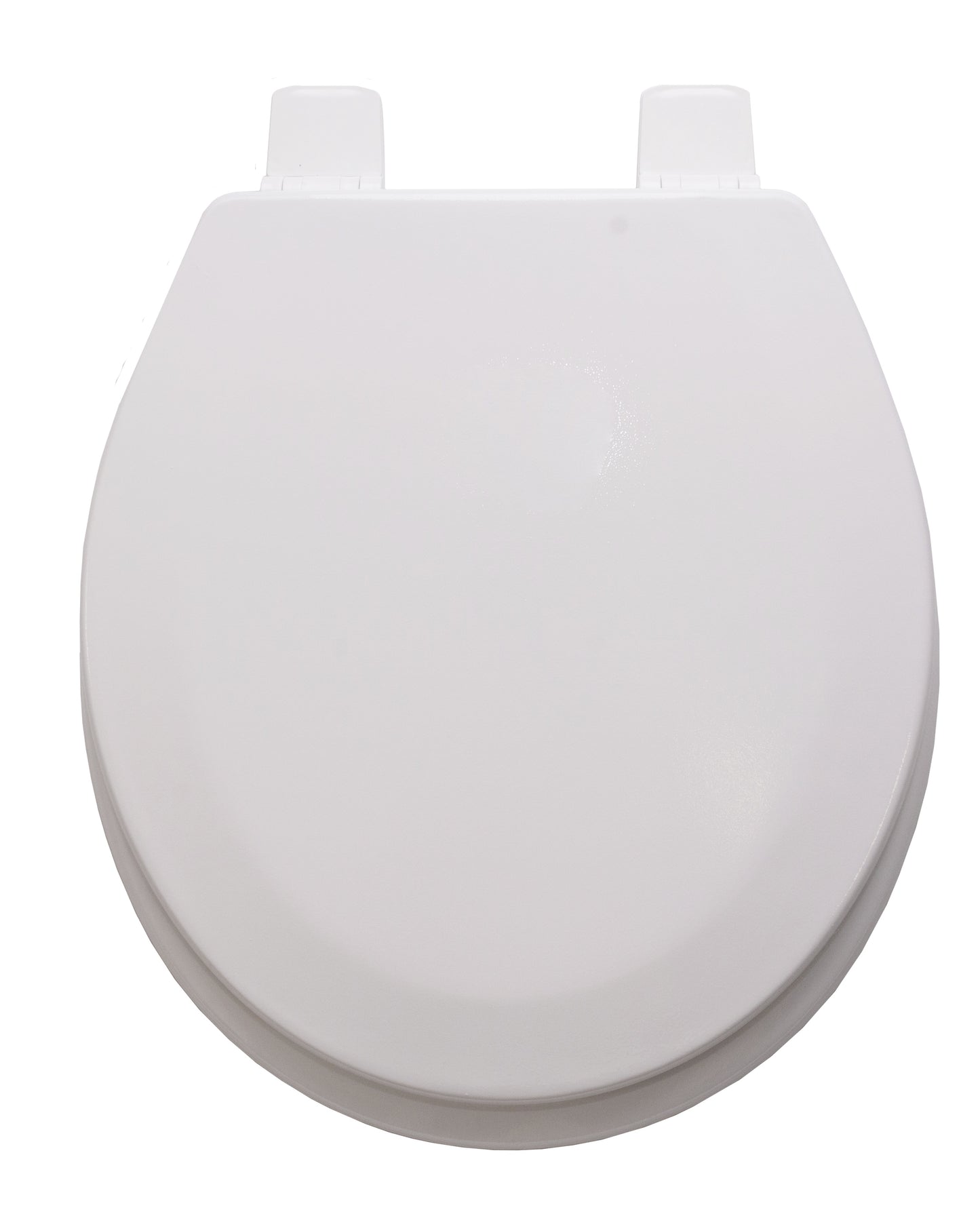 Toilet Seat - White Wooden MDF with Nylon Hinges and Standard Closing