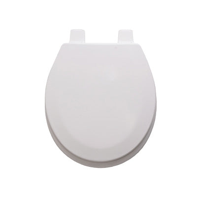 Toilet Seat - White Wooden MDF with Nylon Hinges and Standard Closing
