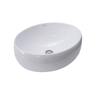 Basin Free Standing Ruby – Ceramic, Icon Premium Range, White, (L) 48cm | (W) 34cm | (H) 14.5cm