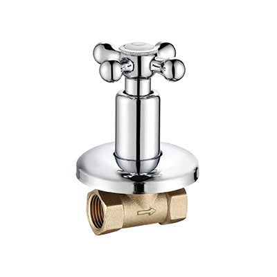 Undertile Stoptap 1/2" FxF – Victory Icon Range, Conventional Bathroom Tap