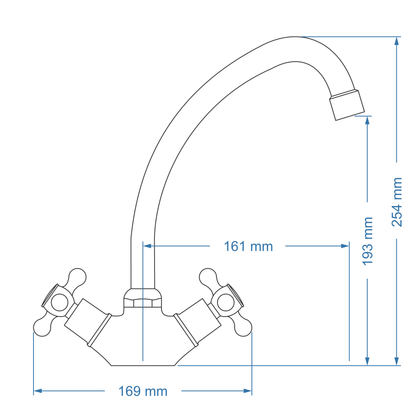 Sink Mixer Deck Type – Victory Icon Range, Conventional Kitchen Tap