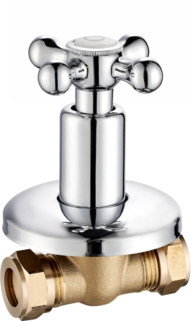 Undertile Stoptap 1/2" CxC – Victory Icon Range, Conventional Bathroom Tap