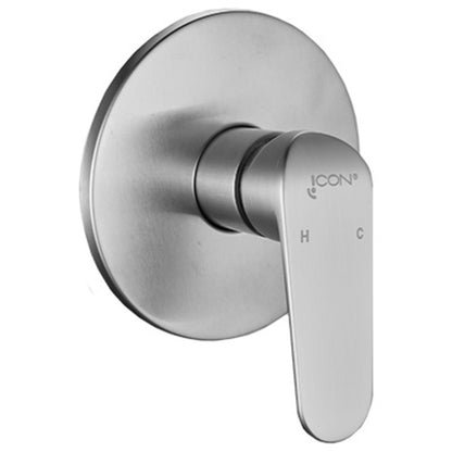 Shower/Bath Mixer/Concealed Mixer – Venus Icon Range, Brushed Stainless Steel Finish