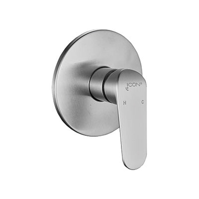 Shower/Bath Mixer/Concealed Mixer – Venus Icon Range, Brushed Stainless Steel Finish