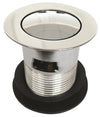 Waste - Basin Waste, Pop-Up Plug, Stainless Steel, Chrome Finish, 32mm