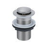 Waste - Basin Waste, Pop-Up Plug, Matt Stainless Steel Finish, Unslotted, 32mm