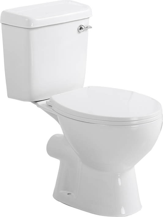 Close Coupled Suite Wensbury - Round, Polished White, Front Flush, Icon Conventional Range, (L) 36cm | (W) 81cm | (H) 69.5cm