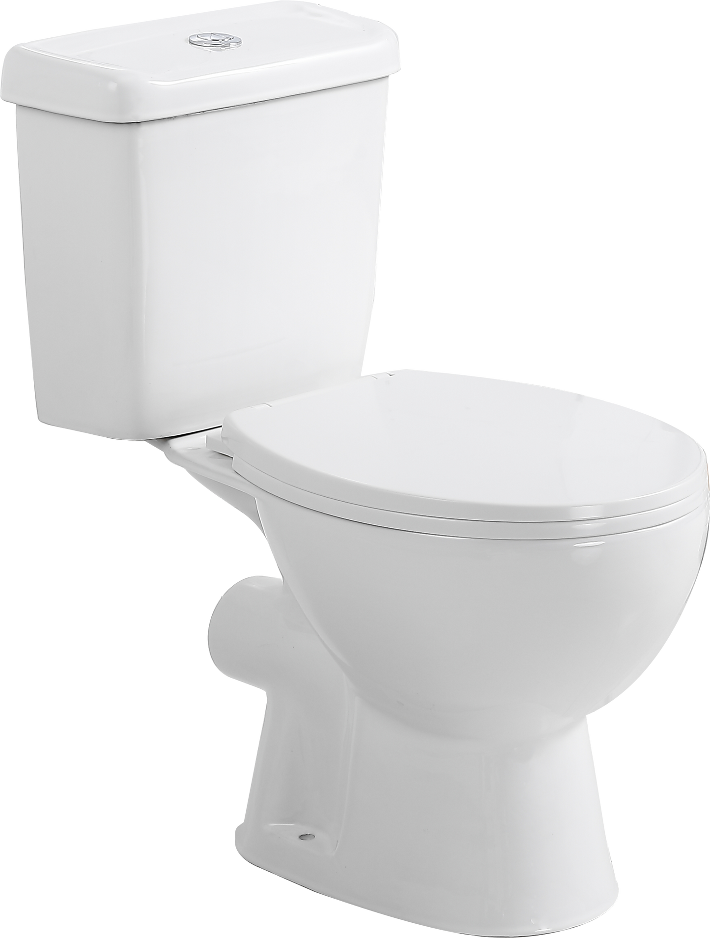 Close Coupled Suite Wensbury - Round, Polished White, Top Flush, Icon Conventional Range, (L) 36cm | (W) 81cm | (H) 69.5cm