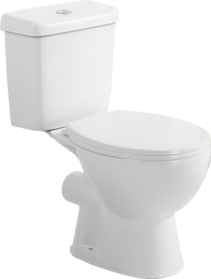 Close Coupled Suite Wensbury - Round, Polished White, Top Flush, Icon Conventional Range, (L) 36cm | (W) 81cm | (H) 69.5cm