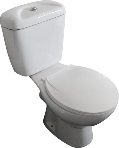 Close Coupled Suite Wensbury - Round, Polished White, Top Flush