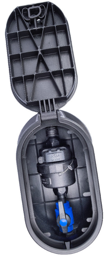 Water Meter - Housing / Box 20mm, Including Tail Piece, Key, Stop Tap 20mm, Base