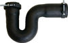 Trap - Plain, P-trap, 40mmx40mm, Flexible, Black