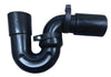 Trap - Reseal, P-trap, Mini, 32mmx32mm, Flexible, Black