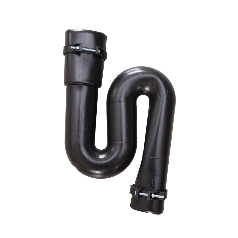 Trap - Reseal, S-trap, 40mmx40mm, Flexible, Black