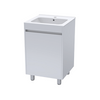 Cabinet & Basin Floor Mounted Econo - Compact, Functional, Affordable, (L) 50cm | (W) 46cm | (H) 60cm