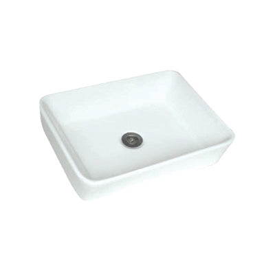 Basin Free Standing Charlene – Ceramic, Icon Premium Range, White, (L) 48cm | (W) 37cm | (H) 13cm
