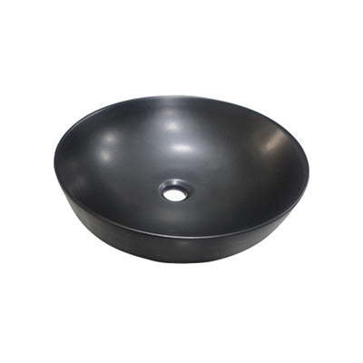 Basin Free Standing Coal – Ceramic, Icon Premium Range, Black, (L) 42cm | (W) 42cm | (H) 13.5cm