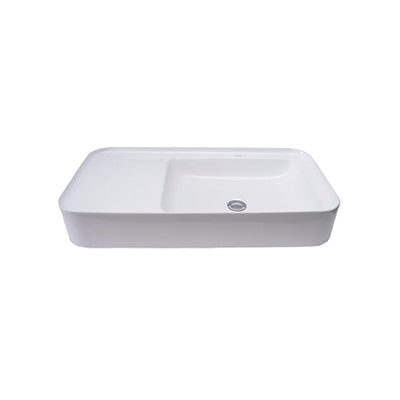 Basin Free Standing Elizabeth – Ceramic, Icon Premium Range, White, (L) 75cm | (W) 40cm | (H) 14cm